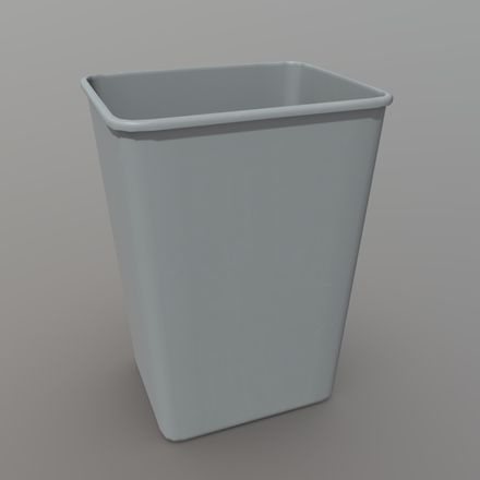 Recycle Bin - low poly PBR 3d model