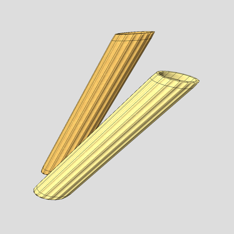 Pasta Penne - low poly PBR 3d model