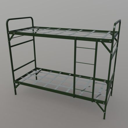 Bunker Bed - low poly PBR 3d model