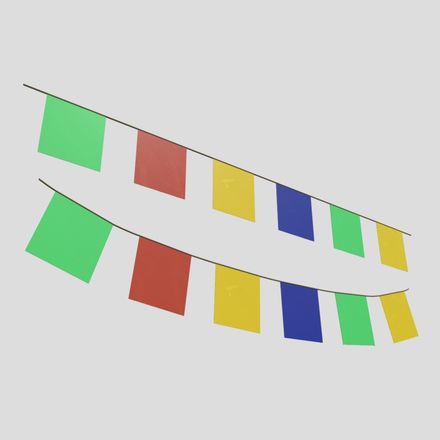 Pennant 2 - low poly PBR 3d model