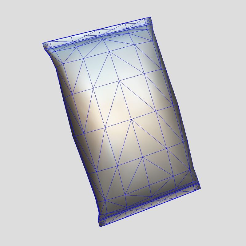 Tortilla Chips Bag - low poly PBR 3d model
