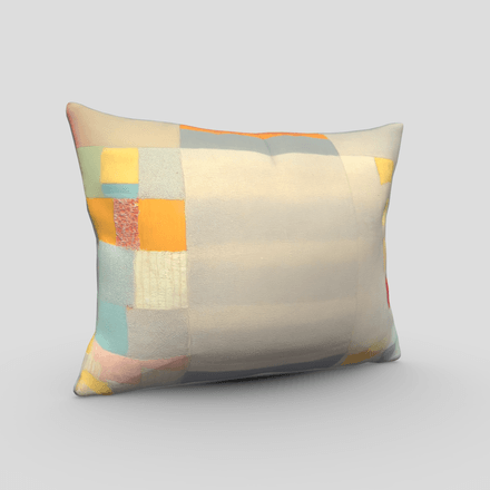 Patchwork Pillow - low poly PBR 3d model