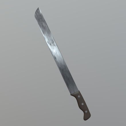 Machete - low poly PBR 3d model