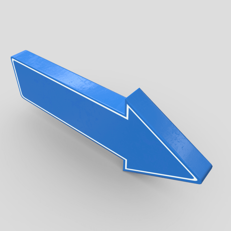 CC0 -  Arrow 5 - low poly PBR 3d model