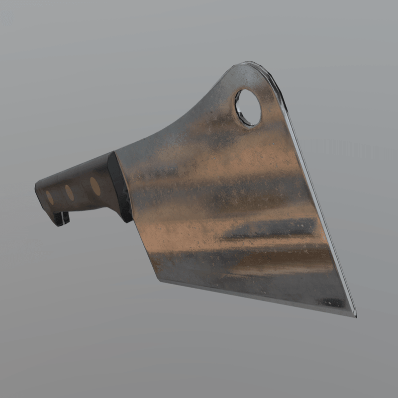 CC0 - Cleaver - low poly PBR 3d model