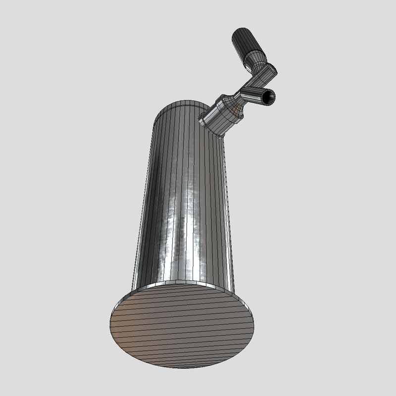 CC0 - Beer Tap - low poly PBR 3d model