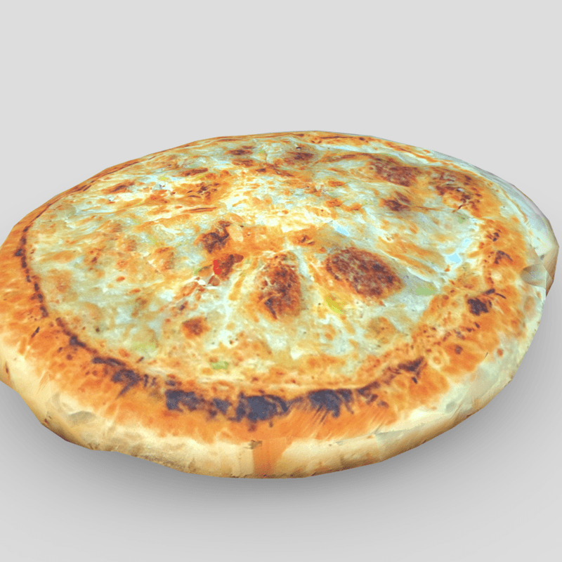 Flatbread 3 - low poly PBR 3d model