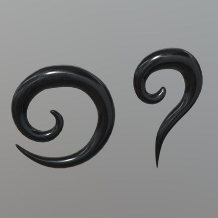 Earring 2 - low poly PBR 3d model