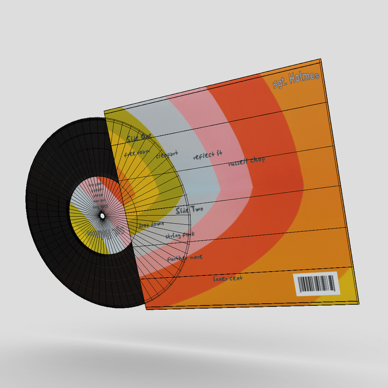 CC0 - Vinyl Record Sgt Holmes - low poly PBR 3d model