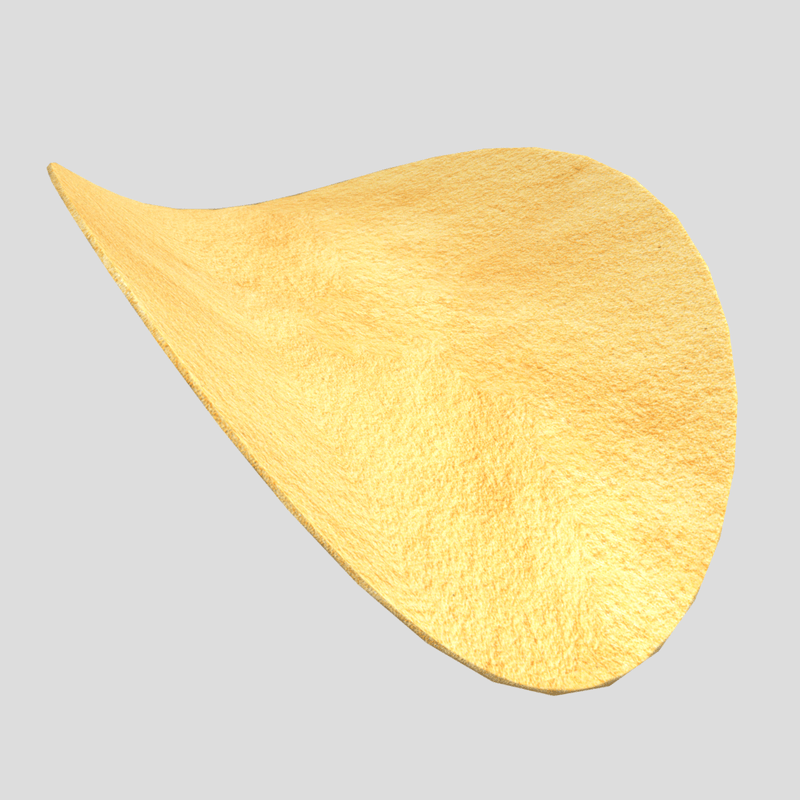 Potato Chip - low poly PBR 3d model