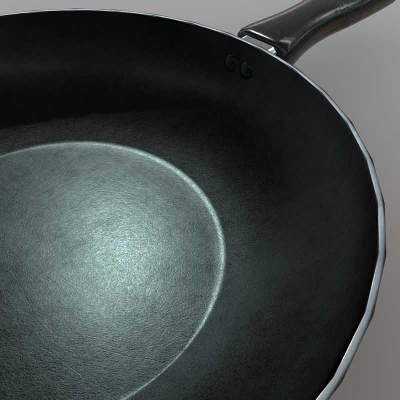 Pan - low poly PBR 3d model
