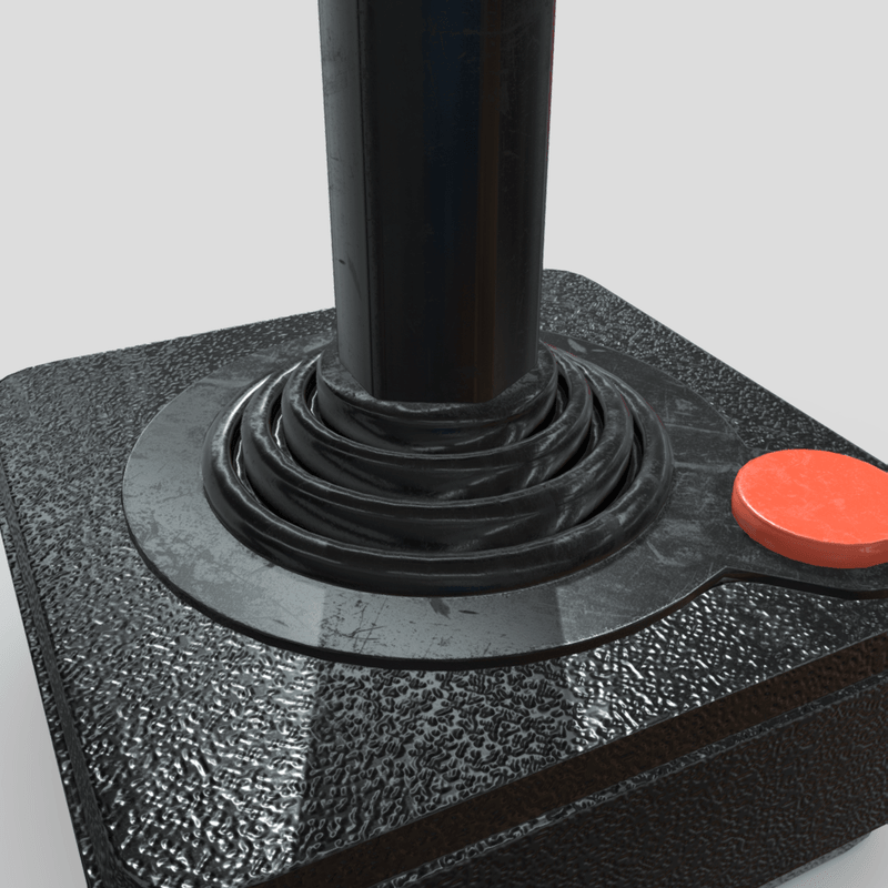 Joystick - low poly PBR 3d model