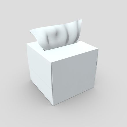 CC0 - Tissue Box - low poly PBR 3d model