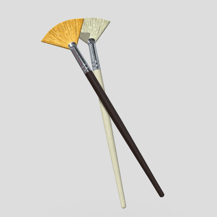 Paint Brush 5 - low poly PBR 3d model