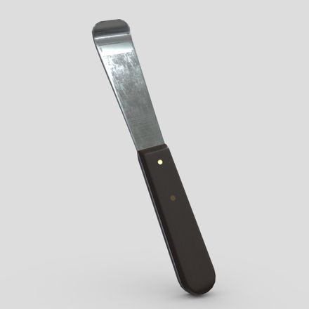 CC0 - Plaster Spatula 2 - low poly PBR 3d model