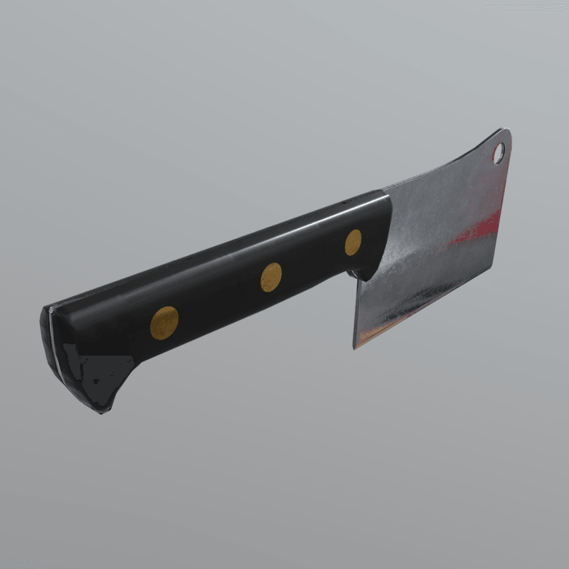 CC0 - Cleaver - low poly PBR 3d model