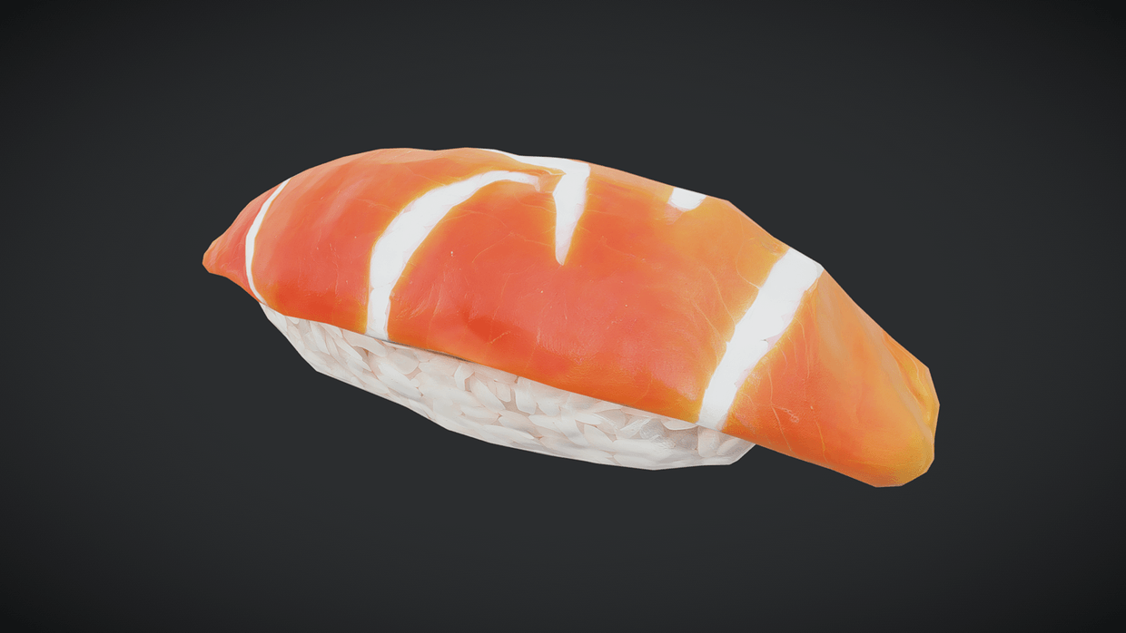 Sushi Nigiri - Low Poly PBR 3D Model with 4K Textures