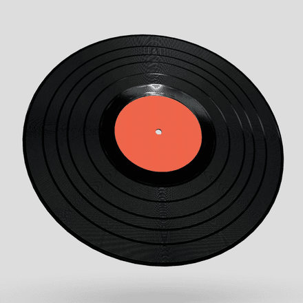 Vinyl Record - low poly PBR 3d model