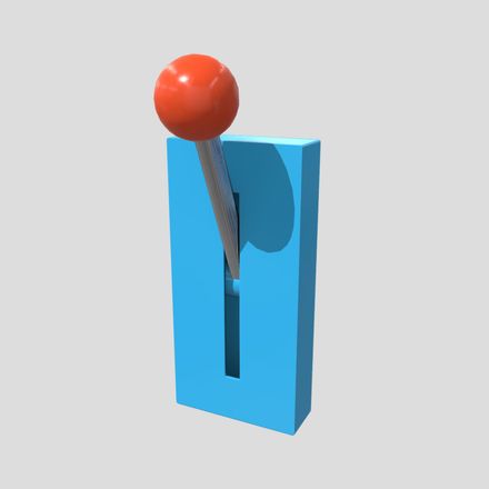 CC0 - Lever - low poly PBR 3d model