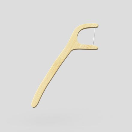 Dental Floss Pick - low poly PBR 3d model