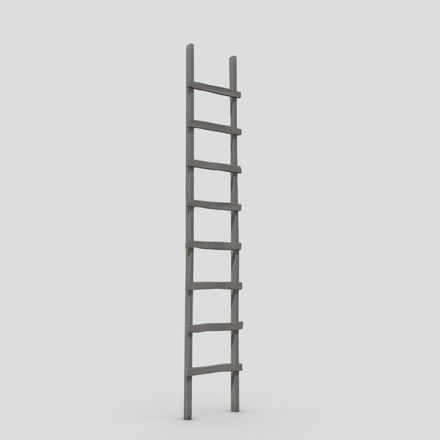 Ladder - low poly PBR 3d model