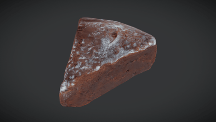 Choclate Cake Slice - low poly PBR 3d model