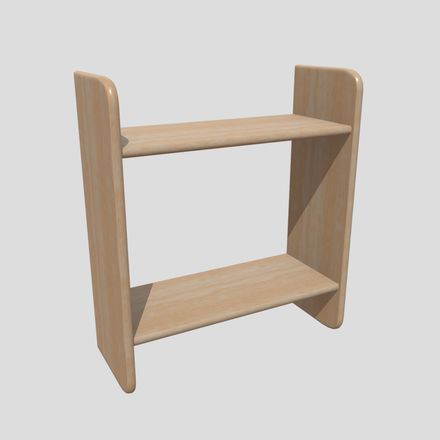 CC0 - Wall Shelf 4 - low poly PBR 3d model