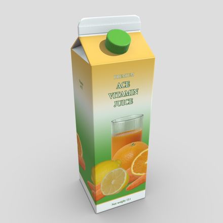 ACE Juice - low poly PBR 3d model