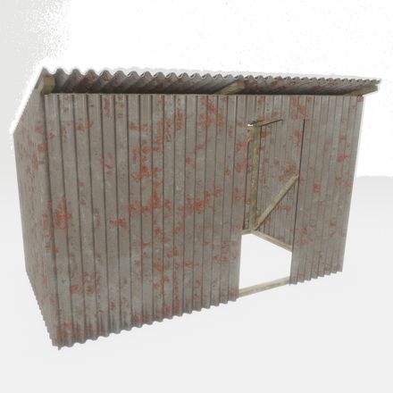 Shanty - low poly PBR 3d model