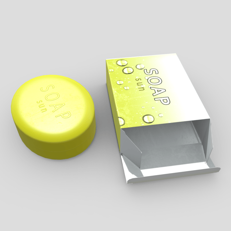 Soap 3 - low poly PBR 3d model