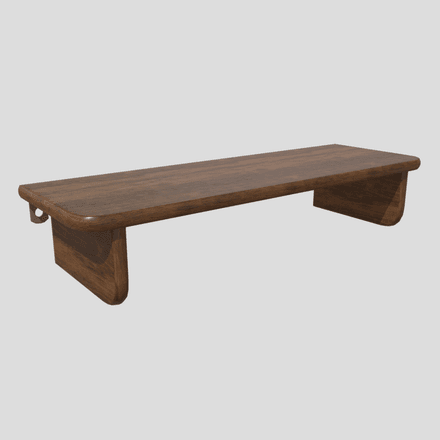 Wall Shelf 2 - low poly PBR 3d model