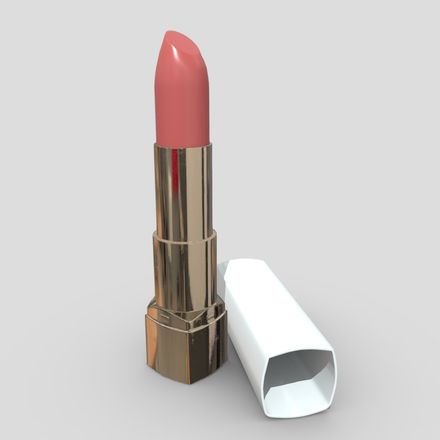 Lipstick 3 - low poly PBR 3d model