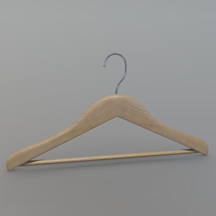 Hanger - low poly PBR 3d model