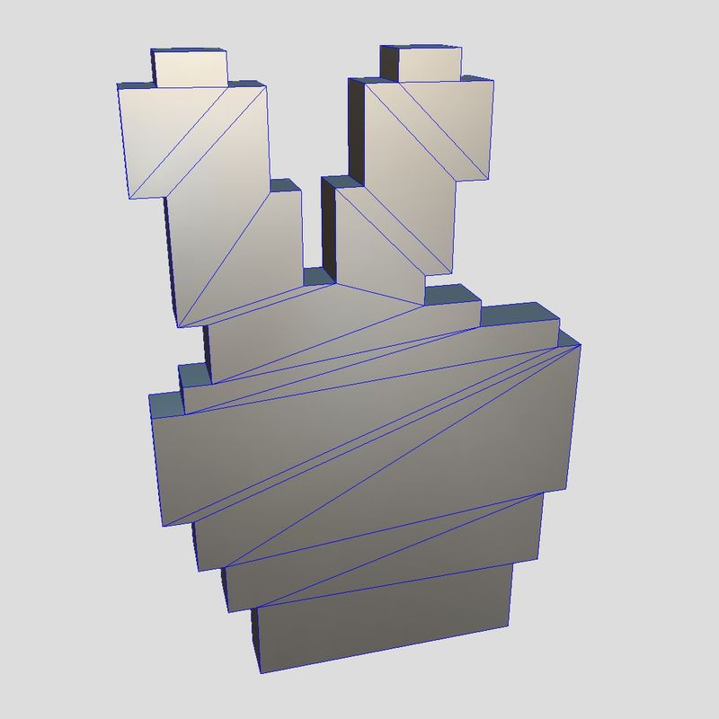Cursor Hand 7 - low poly PBR 3d model