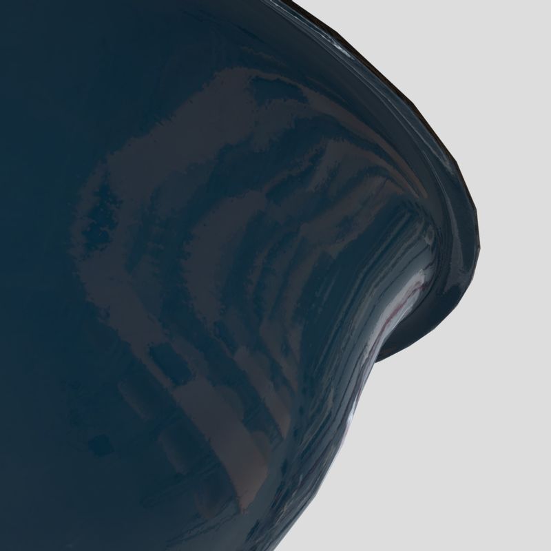 Enamel Bowl 3 - low poly PBR 3d model