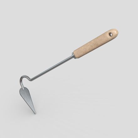 Hand Cultivator - low poly PBR 3d model