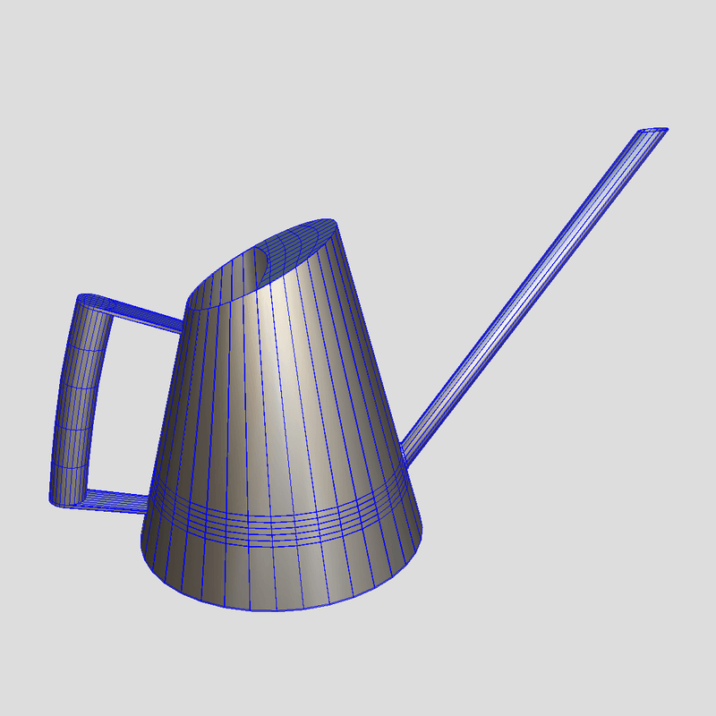 Watering Can 3 - low poly PBR 3d model