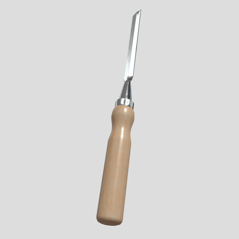 CC0 - Chisel 3 - low poly PBR 3d mdoel