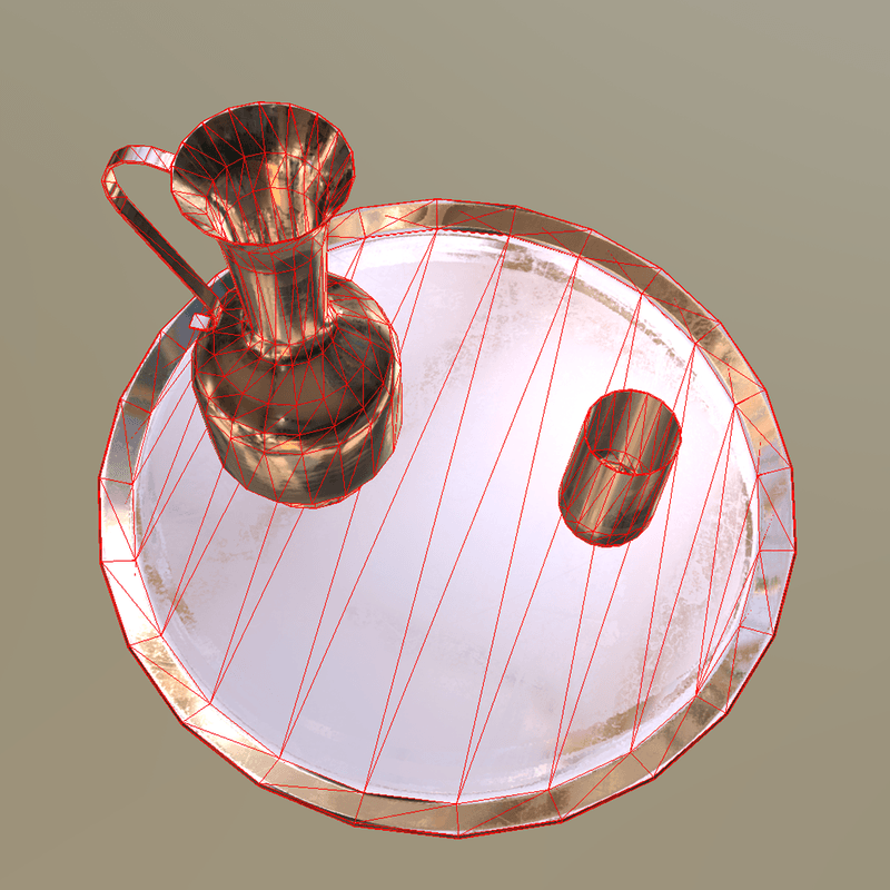 CC0 - Water Carafe - low poly PBR 3d model