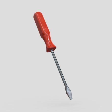 CC0 - Screwdriver - low poly PBR 3d model