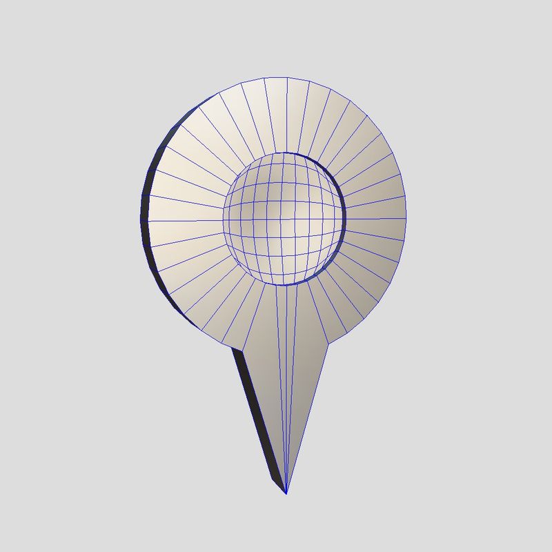 Map Pointer 4 - low poly PBR 3d model