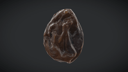 Raisin - low poly PBR 3d model