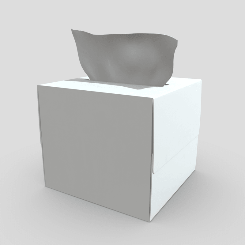 CC0 - Tissue Box - low poly PBR 3d model