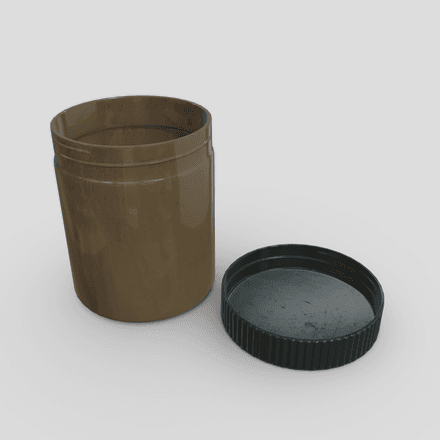 Jar Open - low poly PBR 3d model