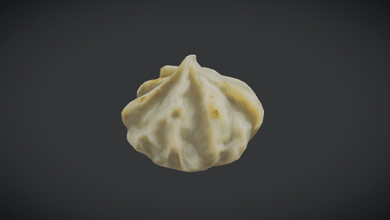 Dumpling 2 - low poly PBR 3d model