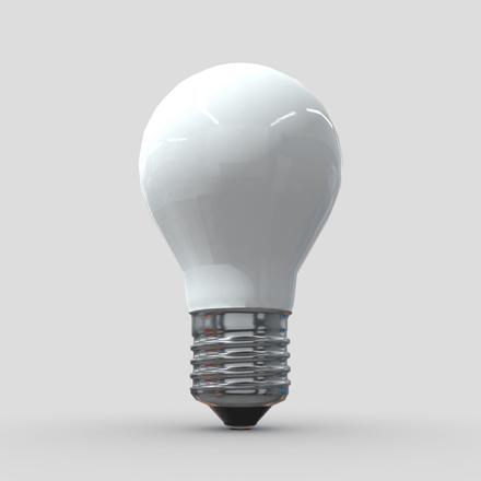 CC0 - Light bulb - low poly PBR 3d model