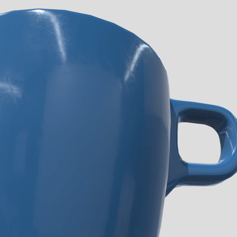 Mug 3 - low poly PBR 3d model