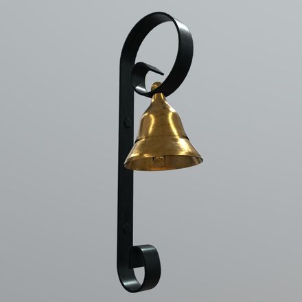 Door Bell 2 - low poly PBR 3d model