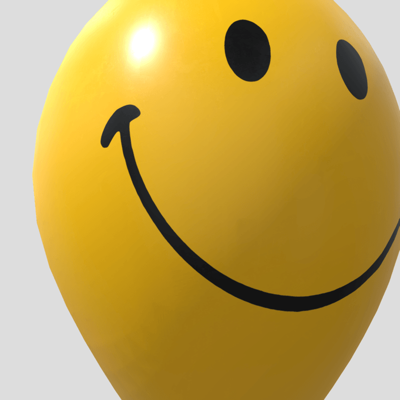 Balloon 4 - low poly PBR 3d model