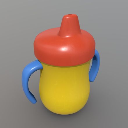 Sippy Cup - low poly PBR 3d model